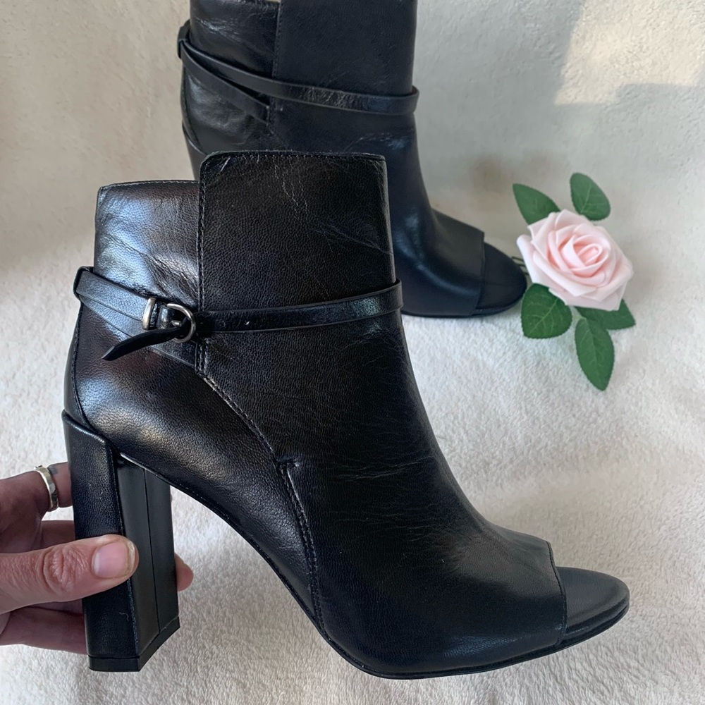Banana Republic Gayle leather open toe ankle boots